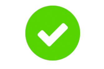 coche blanche dans rond vert pour symboliser la validation