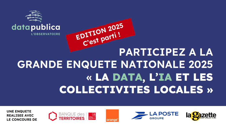 Enquête nationale 2025 : données et IA dans les collectivités