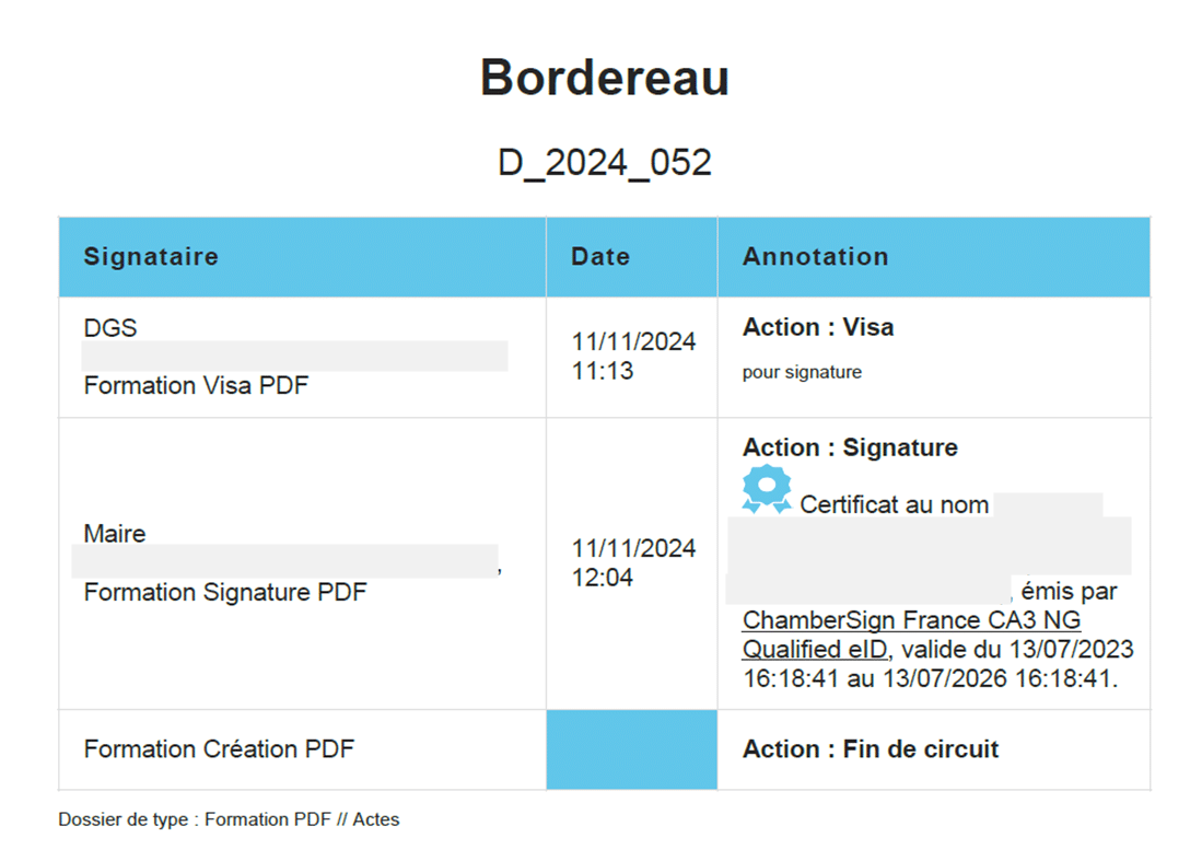 capture d'écran d'un exemple de bordereau au format pdf